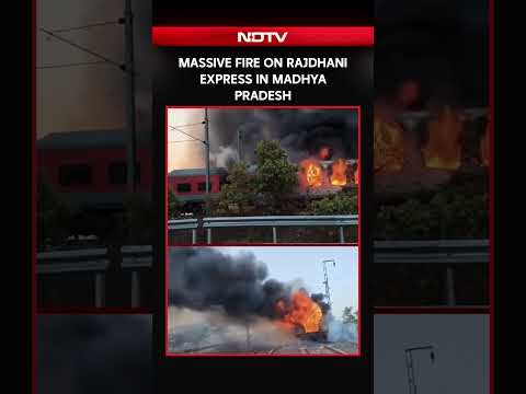 Rajdhani Fire | Massive Fire On Delhi-Bound Rajdhani Express In Ratlam, 68 Passengers Rescued thumbnail