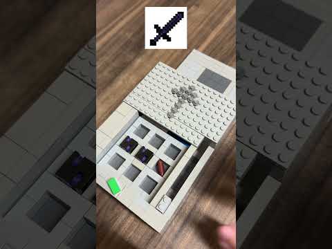 Crafting Minecraft Obsidian Sword BUT Lego?? ⚔️ thumbnail