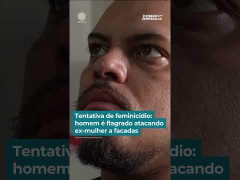 Tentativa de feminicídio: homem é flagrado atacando a ex a facadas #DomingoEspetacular #Shorts thumbnail