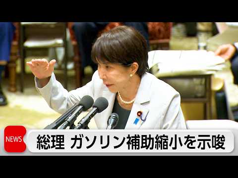 高市総理　ガソリン補助見直し「柔軟に考える」　食料品消費減税「できるだけ早く税法の改正案提出したい」 thumbnail