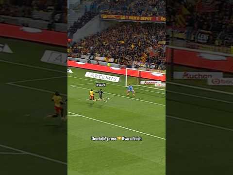 Kvara scores the opener! ⚽️ #PSG #Ligue1 #kvaratskhelia thumbnail