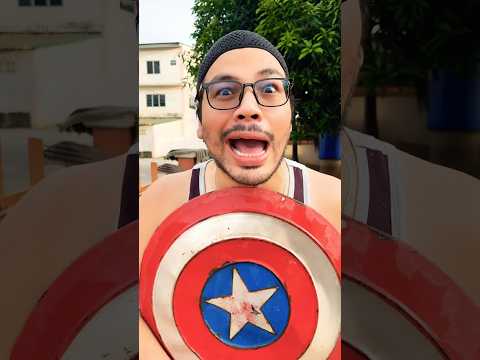 โล่กัปตัน กันอะไรได้บ้าง? 😂 ดูให้จบ #funny #comedy #drama #humor #memes #youtube #shorts #minmayang thumbnail