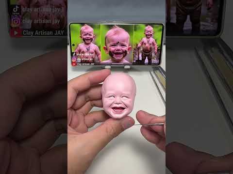 Part 1 ：Crafting the Lively Face of a Muddy Character | Handmade Clay Figure thumbnail