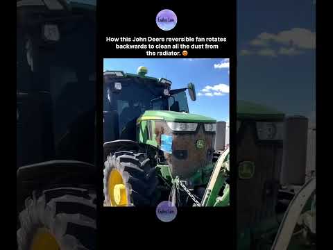 How this John Deere reversible fan rotates backwards to clean all the dust from the radiator. 😍 thumbnail