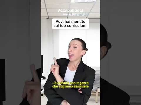 Pov: hai mentito sul tuo CV ?? thumbnail