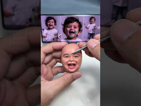 Part 1 ：Building the Happy Face of an Indian Boy Covered in Paint | Handmade Sculpture thumbnail