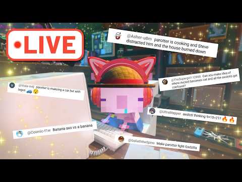 🔴YOUR IDEA → ANIME!?😮Submit Your CRAZIEST Minecraft Ideas! [3D LIVE STREAM!] thumbnail