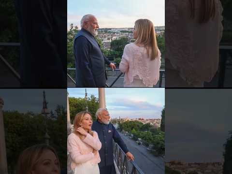 PM Modi attends dinner hosted by Italian PM Giorgia Meloni | #shorts thumbnail