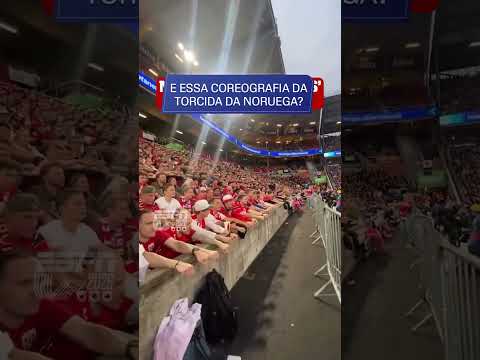 QUE BAITA COREOGRAFIA DA TORCIDA DA NORUEGA! #shorts thumbnail