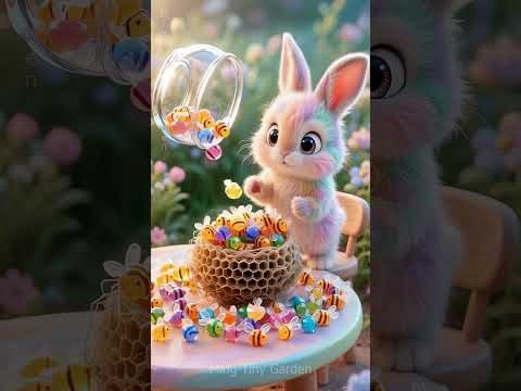 Bee Candy for Everyone! Yum Yum!  #cute #cartoon #bunny thumbnail