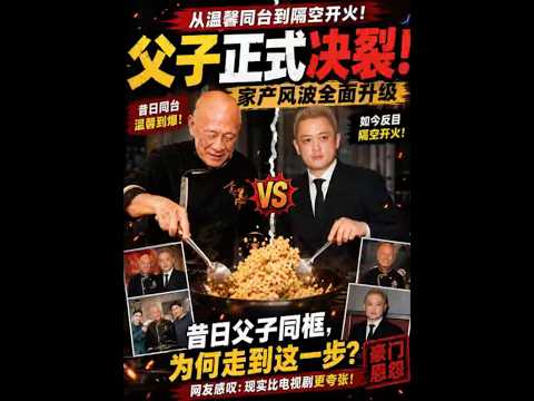 鼎爷父子彻底翻脸！昔日同台炒饭画面成回忆，豪门家产风暴越闹越大！ thumbnail