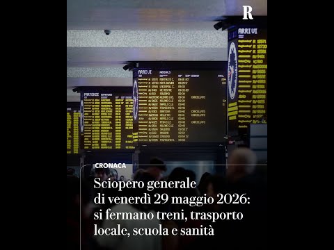 Sciopero venerdì 29 maggio: si fermano treni, trasporto locale, scuola e sanità thumbnail
