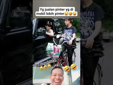 #yang jualan pinter yg di mobil lebih pinter😅😂🤣 #hiburanlucu #shorts thumbnail