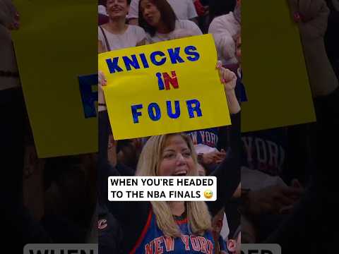 The Knicks and their fans celebrating heading to the NBA Finals 🏆 thumbnail