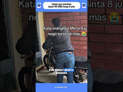 mimpi apa semalam pria ini, dapat RX KING 6 juta?#shorts thumbnail