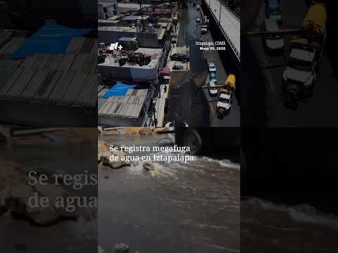 Reportan megafuga de agua en Iztapalapa thumbnail