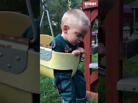Watch these grumpy sleepy kids on the playground! ? #playground #funny #swings #slides #shorts thumbnail