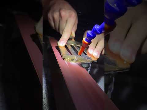 Golden Spatula vs Egg  #fyp #knife #satisfying #knifesharpening #kitchenhacks #knifesharpener thumbnail