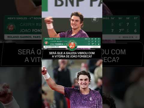 A VITÓRIA DE JOÃO FONSECA SOBRE CASPER RUUD EM ROLAND GARROS LEVOU A TORCIDA AO DELÍRIO! 🔥🤯 #shorts thumbnail