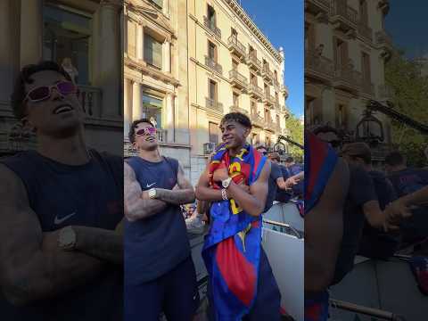 Lamine & Cancelo in Friday mood 🕺 #shorts #fcbarcelona thumbnail