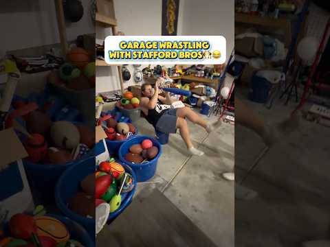 Is the garage Wrestleable? 🤼‍♂️😂 staffords poor kids #sports #funny #wrestling #wwe #game thumbnail
