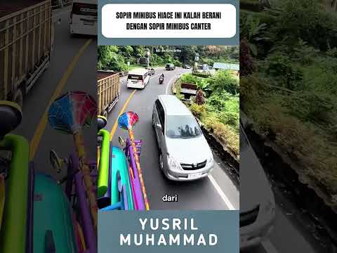 Sopir minibus Hiace ini kalah berani dengan sopir minibus canter #shorts thumbnail