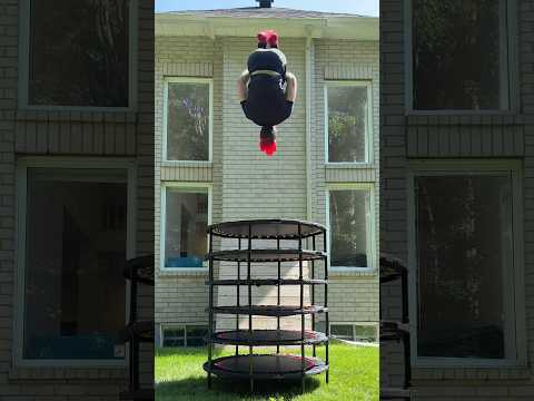 How many trampolines can I backflip on?! 🤯 thumbnail