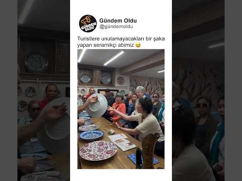 Turistlere unutamayacakları bir şaka yapan seramikçi abimiz ? thumbnail