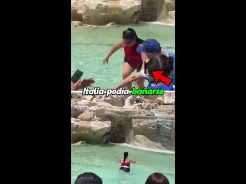 Pensaba que en Italia podía bañarse en las fuentes pero no. thumbnail