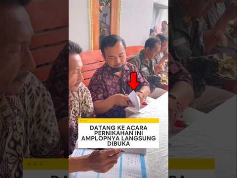 datang ke acara pernikahan ini amplopnya langsung dibuka ❗ #videoviral thumbnail