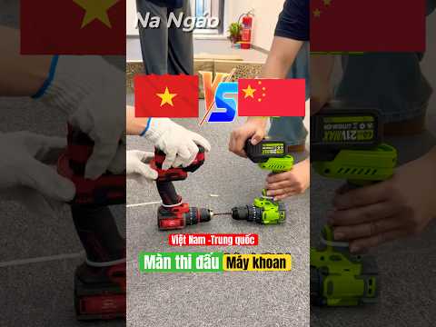 Màn thi đấu máy khoan giữa Việt Nam và Trung Quốc #shorts thumbnail