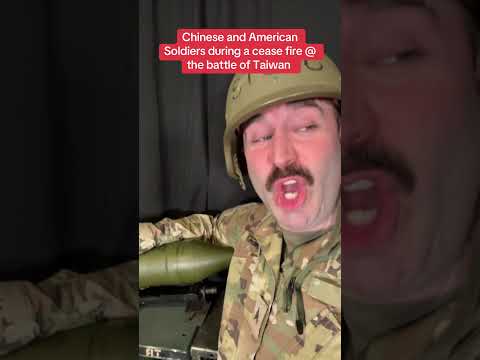 Chinese and American troops singing during the battle of Taiwan 2028. #military #china thumbnail