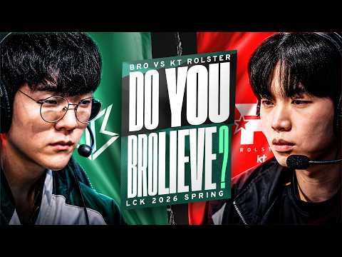 DO YOU BROLIEVE? - KT VS BRO - LCK SPRING 2026 thumbnail