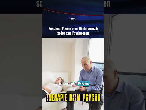 Russland: Frauen ohne Kinderwunsch sollen zum Psychologen | heute-show #shorts thumbnail