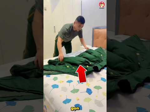 Nghệ thuật gấp áo của quân đội Trung Quốc thumbnail