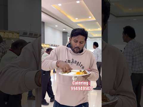 Eating  at Marriage in Naidupeta |Catering for 2000 Members |Met NBKR College Chairman #shorts #food thumbnail