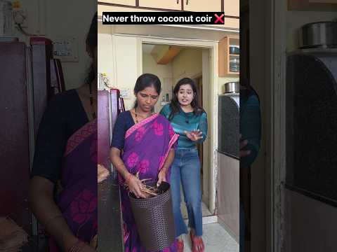 "Never throw waste coconut coir in dustbin." 😲🤯🤩 #relatable #trending #shorts thumbnail
