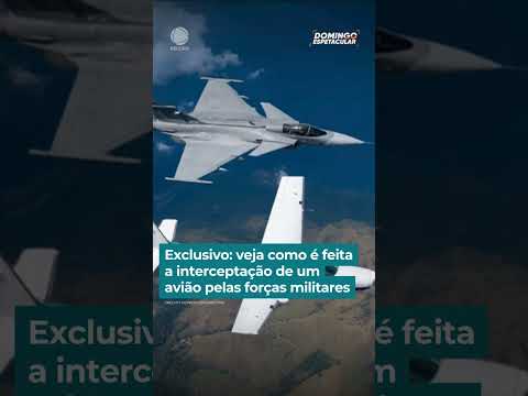 Exclusivo: a interceptação de um avião pelas forças militares #DomingoEspetacular #Shorts thumbnail