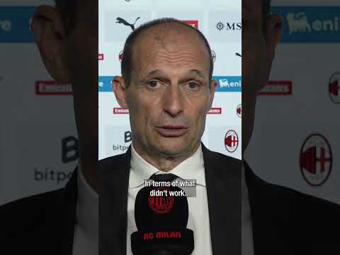 Massimiliano Allegri after #MilanCagliari | #Shorts thumbnail