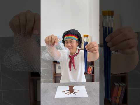 A compilation of the fastest and most beautiful drawing techniques. 🎨😱🤩 #shorts thumbnail