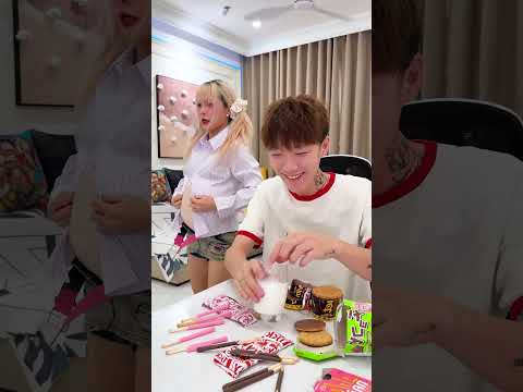 These siblings act exactly the same🍪🥛 #shorts #funny thumbnail