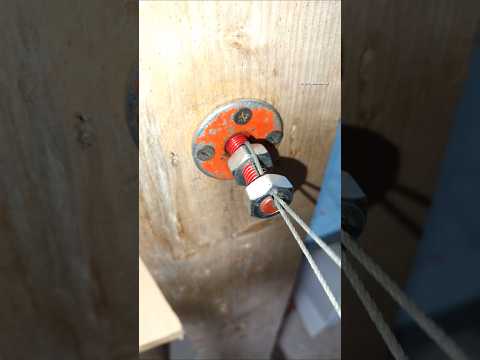 Wow.. So Stong, Reliable and Simple to Fastening Steel Cable #diy #tips #tricks thumbnail
