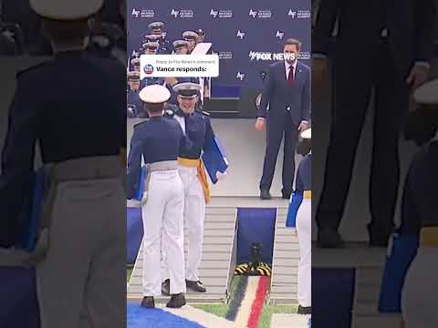 WATCH: VP Vance jokes about viral moment #shorts #fox #usa #vance #politics #us #viral thumbnail