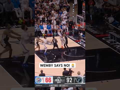 Wemby blocks Chet at the end of the 3rd! thumbnail