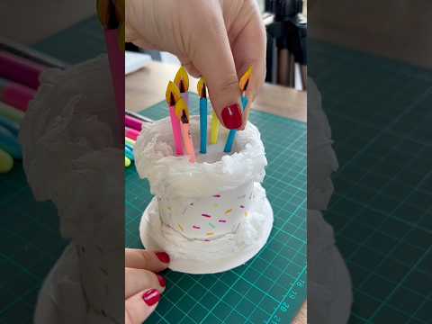 Cute Cake Gift Tutorial 🎂                  #reklamdeğil thumbnail