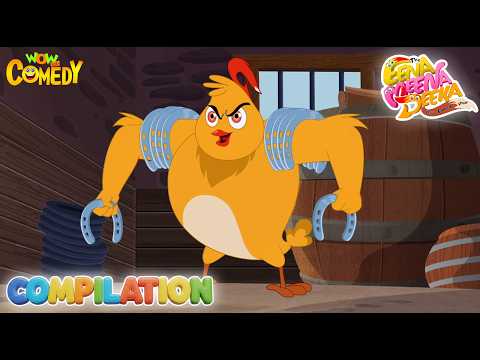 Fox vs Chicks Comedy ? 121 | Ding Dong Bel - Eena meena Deeka | Nonstop Funny Chase Cartoon thumbnail