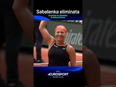 𝑺𝒂𝒃𝒂𝒍𝒆𝒏𝒌𝒂 𝒆𝒍𝒊𝒎𝒊𝒏𝒂𝒕𝒂 dal Roland Garros ❌🎾 La n°1 al mondo perde contro Shnaider 6-3; 7-5; 0-6 ⚠️ thumbnail