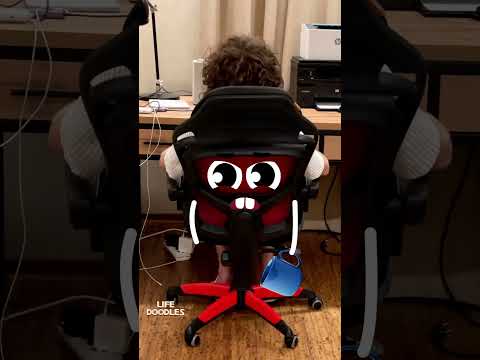 Life Doodles | Computer chair ? #lifedoodles #shorts #animation thumbnail