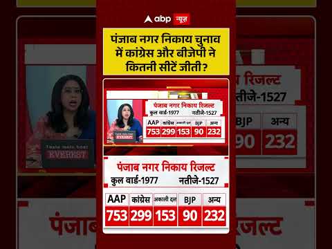 Punjab News | Vidhansabha | पंजाब नगर निकाय चुनाव में कांग्रेस और बीजेपी ने कितनी सीटें जीती | thumbnail