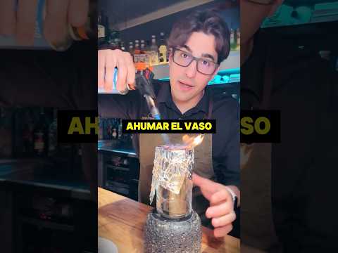 ⚠️ ¡CUIDADO CON AHUMAR EL VASO CON GRANOS DE CAFÉ! Que puede explotar… #shorts #bartender thumbnail